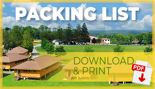 Download PDF of Packing List for Camp Bryn Mawr